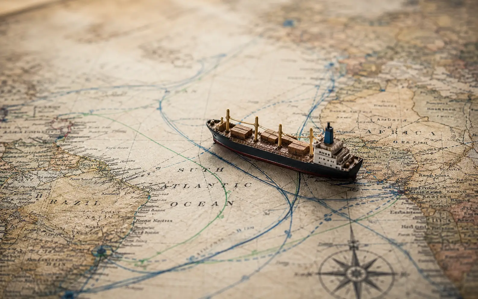 Documents de transport international et carte du monde