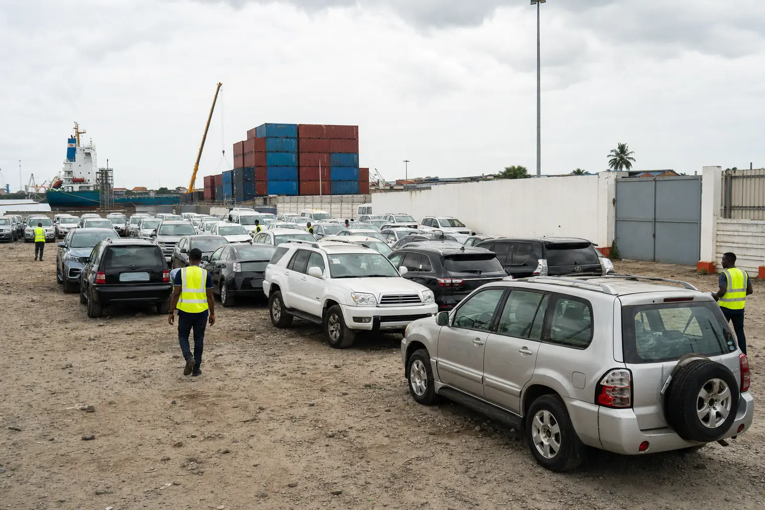 Véhicules et flux routiers au Cameroun