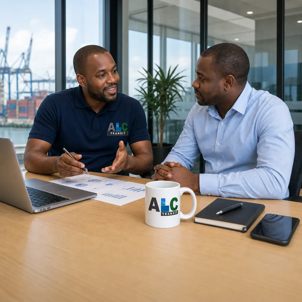 Conseil client dans un bureau moderne ALC à Douala