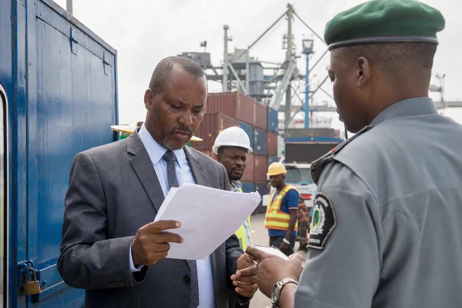 Formalités de dédouanement au port de Douala